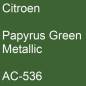 Preview: Citroen, Papyrus Green Metallic, AC-536.